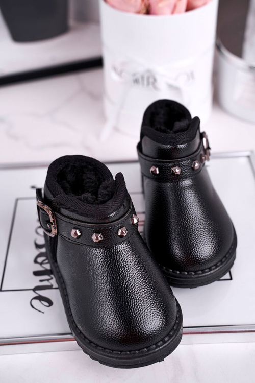 Izolované detské topánky Snehové topánky čierna jinnie