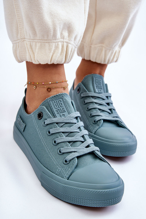 Dámské klasické nízké tenisky Big Star LL274019 Zelená