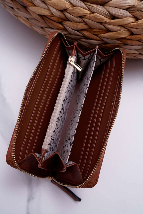 NOBO Ženská ženská peňaženka NPUR-H0020-C017 Brown Leopard Print