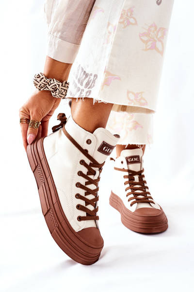 Dámské Zateplené Tenisky GOE II2N4034 Bilé