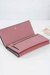 Duży Damski Różowy Modny Portfel