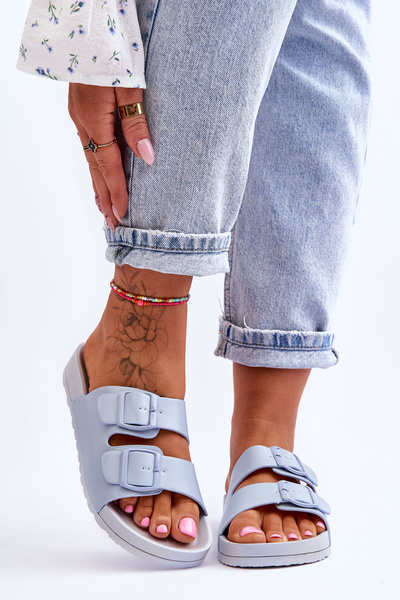 Dámske papuče Vertigo Blue Platform Plippers