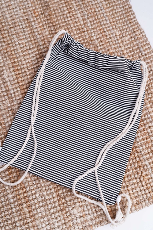 Dámská kabelka Námořník černá Plážová taška