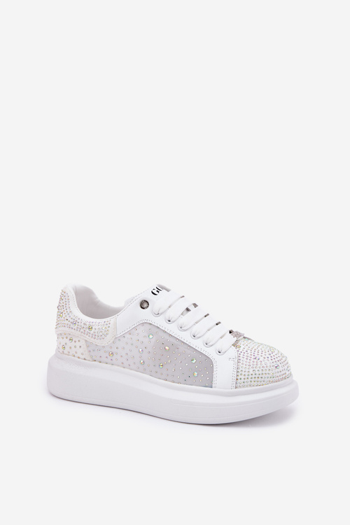 Zdobené tenisky na platformě GOE NN2N4021 černé