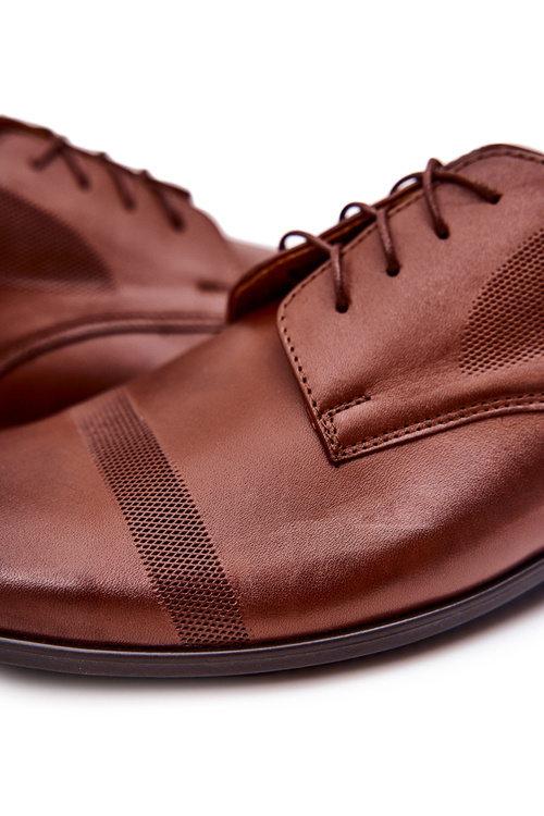 Pánske kožené topánky bednarek 804 hnedá