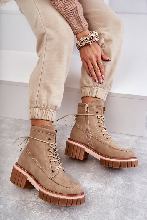 Dámske módne béžové gerda izolované topánky