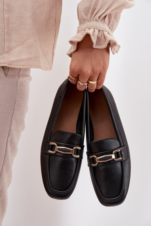 Dámske Mokasíny S Ozdobou Čierne Priscelle