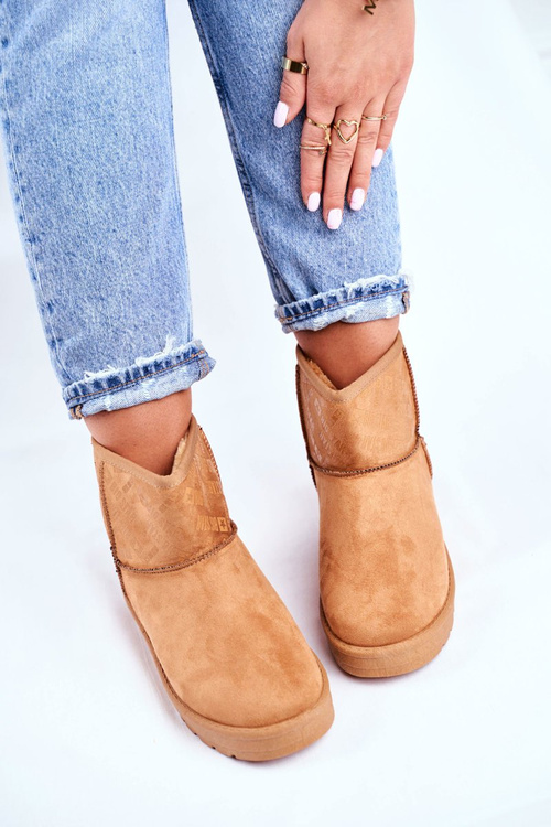 Dámské Zimní Boty Big Star Sněhule Hnědé GG274559