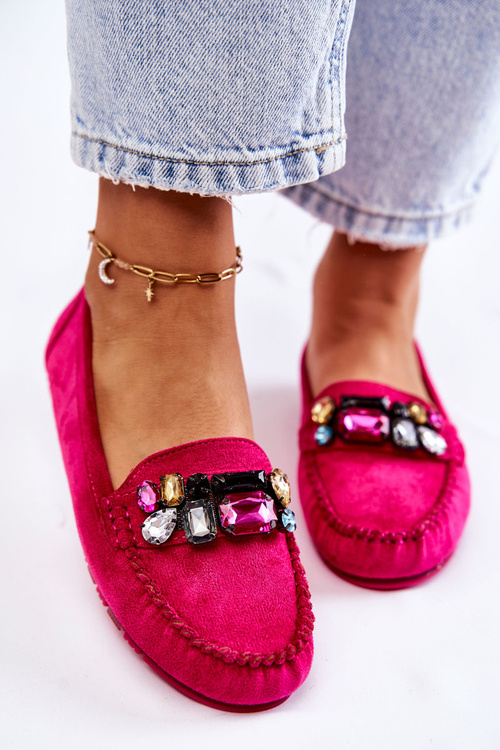 Dámské semišové mokasíny se zdobením Fuchsia Janetta