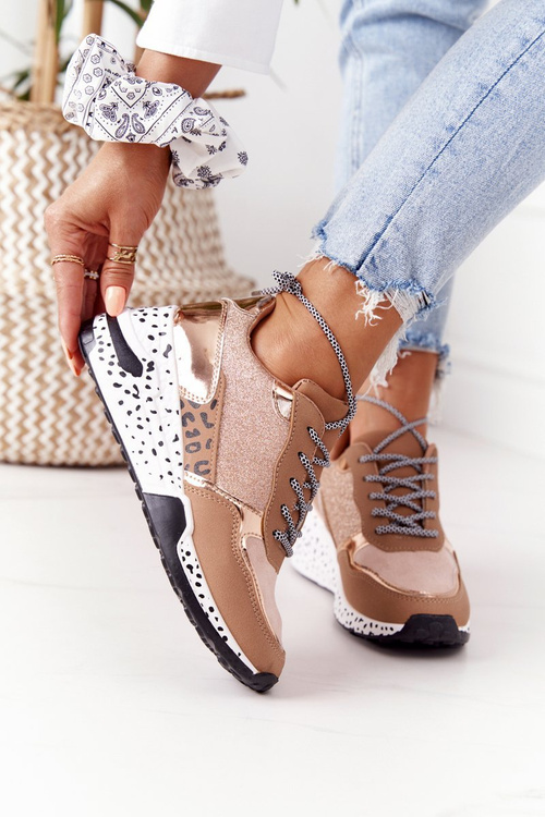 Dámské Klínové Boty Sneakersy Champagne Avery