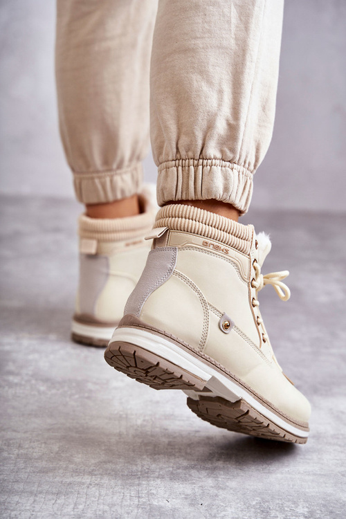 Dámské zateplené boty Trappers Béžový Liv