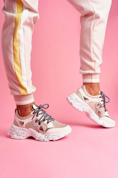 Ženské športové brokátové béžové vegas