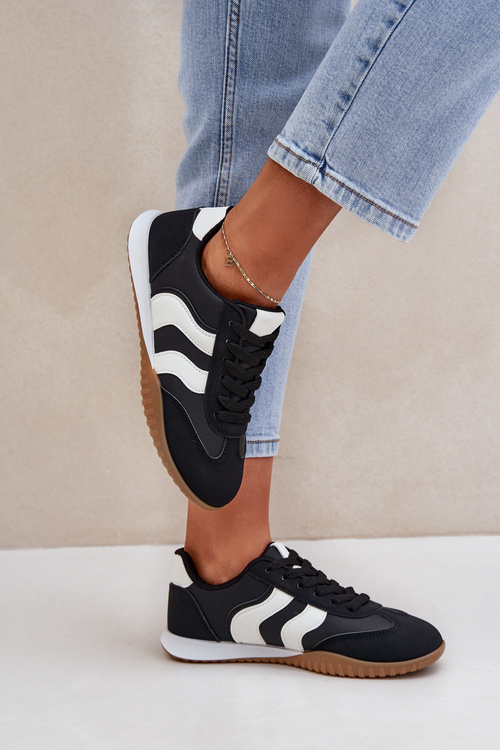 Klasické Dámské Tenisky Z Eko Kůže Černé Maretina