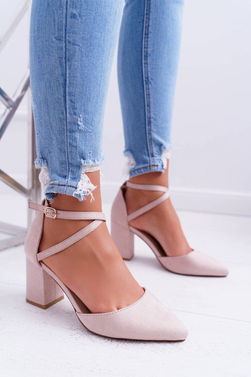 Dámske pumpy na stĺpe v Cosmo béžovej
