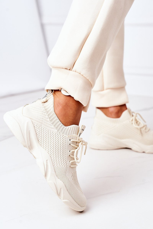 Dámská Sportovní Boty Sneakers Béžové Fashion