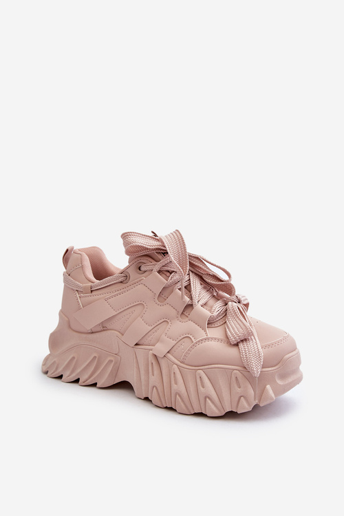 Dámské tenisky na masivní podrážce růžové Ellerai