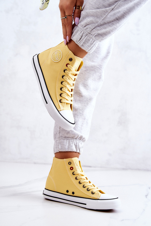 Dámské Vysoký Tenisky Big Star JJ274207 Žlutá