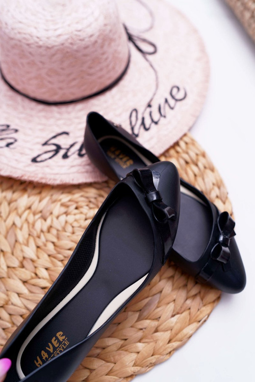 Dámske baleríny Black Meliski Syntha