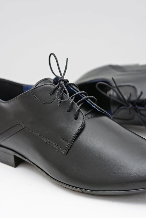 Pánské Polobotky Bednarek Elegantní Kožené Černé Edmondo