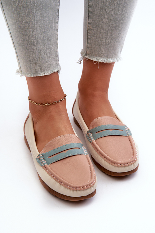 Dámské mokasíny z eko kůže růžové Vikitara