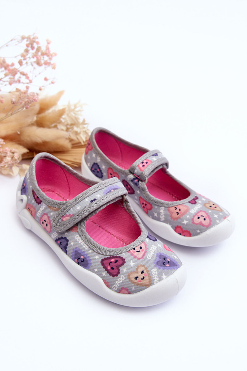 Detská balerína Papcie Befado Heart 114x516 Gray