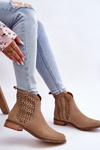 Semišové topánky Nicole 2791/023 Dark Beige