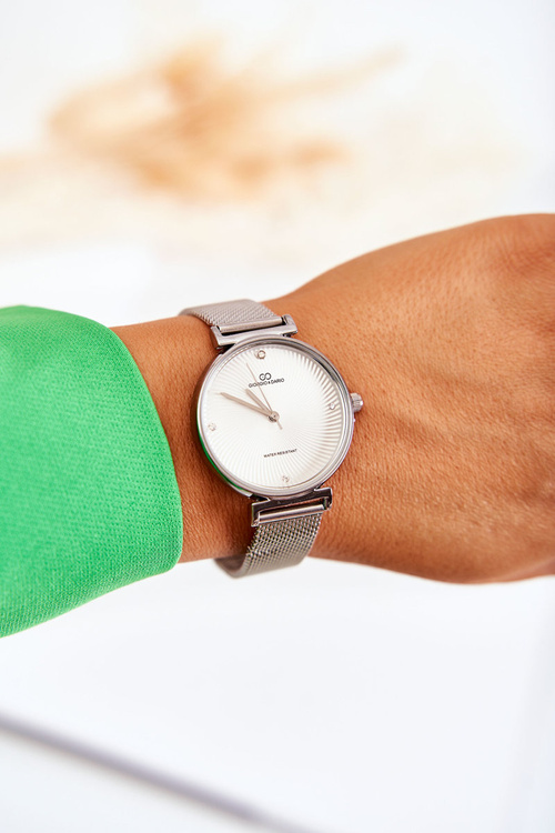 Dámské vodotěsné hodinky Giorgio & Dario se náramkem stříbrny