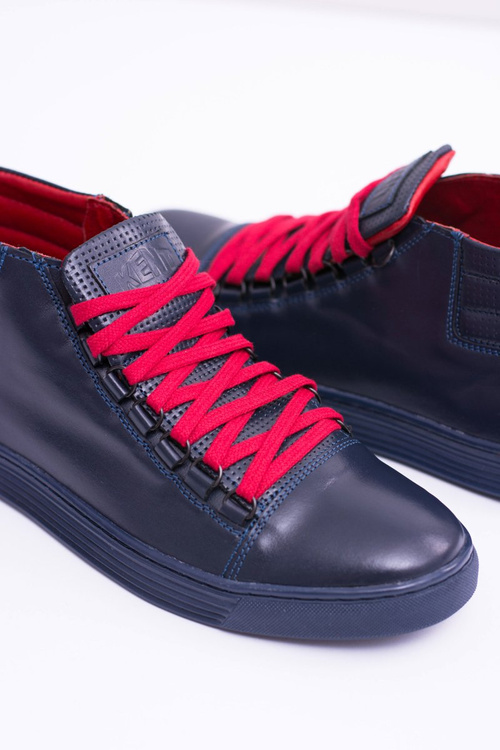 Pánske kožené tenisky Navy modré torres
