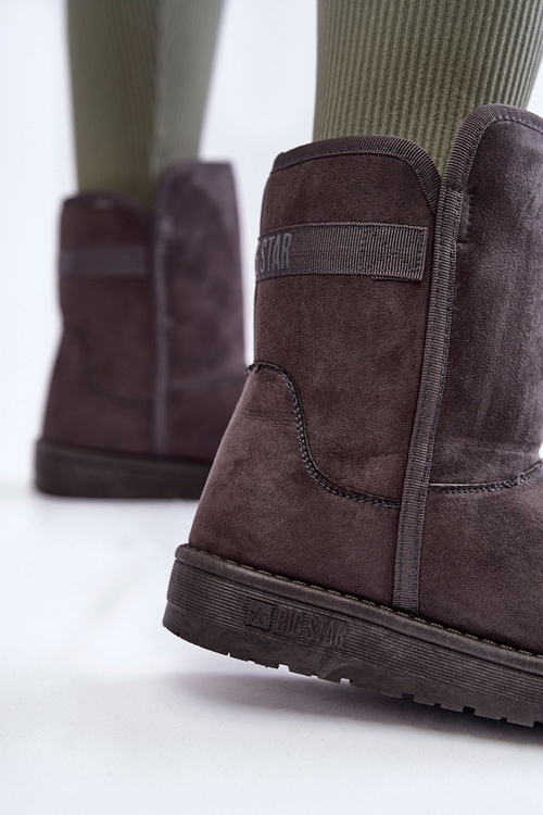 Dámské vysoké boty do sněhu Big Star KK274619 Šede