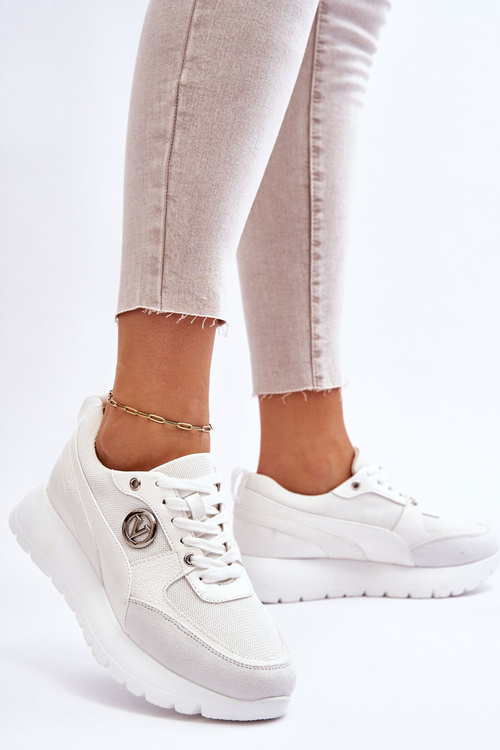 Dámské Tenisky na platformě Bílé Chana