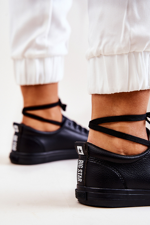 Kožená tenisová obuv Big Star JJ274312 Černé