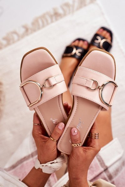 Elegantné žabky žien žien Debbie Pink Flip Flops