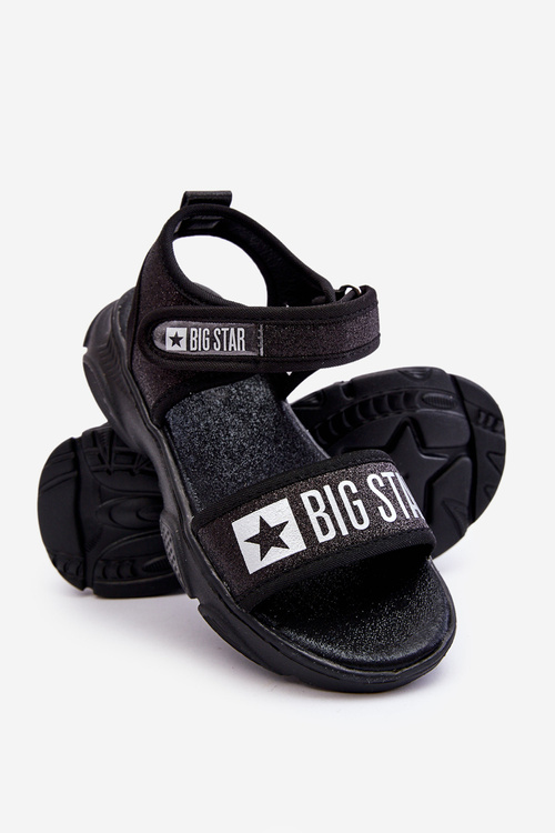 Dětské sandály na suchý zip Big Star LL374192 Černá