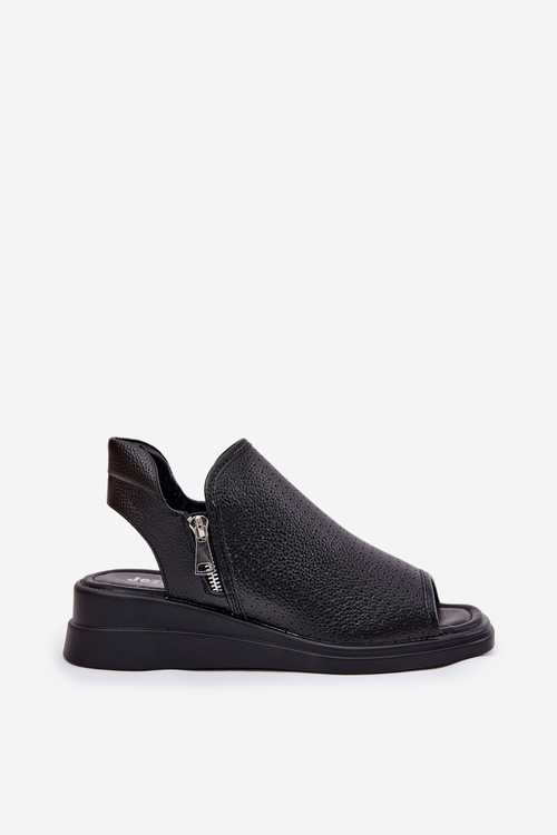 Dámské Sandály Na Klínu Černé Mevinette