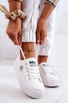 Tenisky na bielej platforme Lee Cooper LCW-22-31-0837L