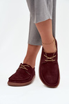 Dámske barefoot topánky z prírodného semišu Zazoo 327 Bordová