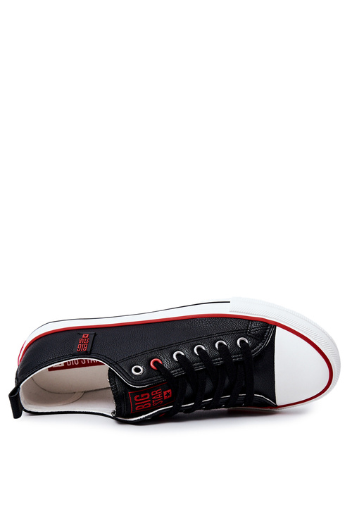 Pánske kožené tenisky Big Star JJ174068 čierna