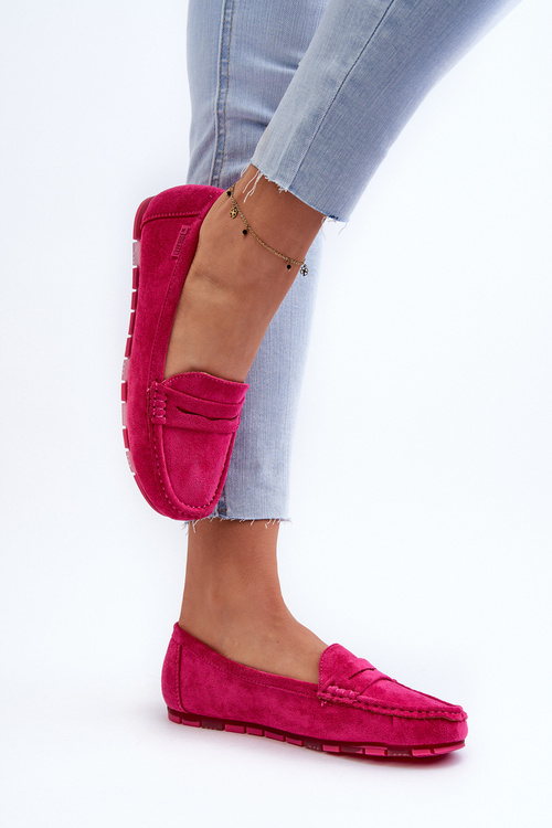 Dámské lodičky z ekosuede fuchsie Big Star NN274934 s paměťovým pěnovým systémem