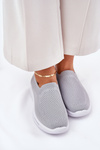 Dámske Textilné Slip-On Tenisky Šedé Adiora