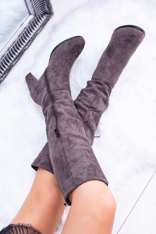 šedé dámské semisove boty Sergio Leone KZ271