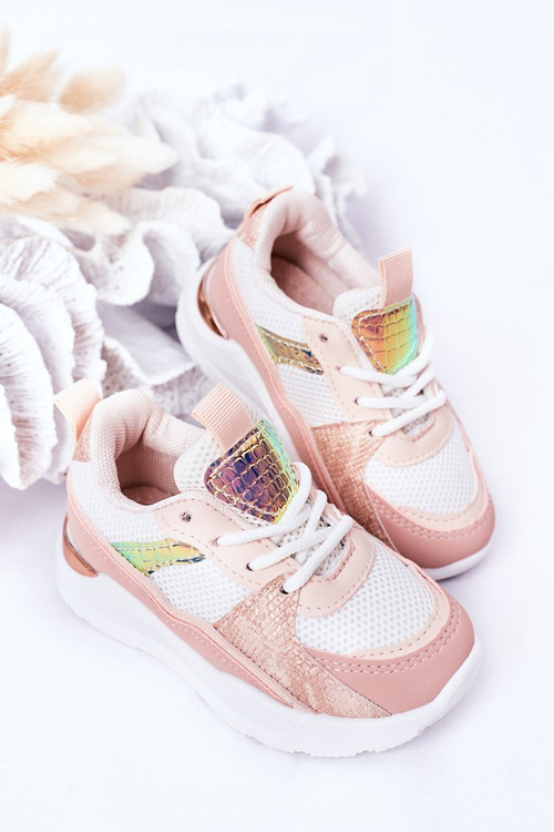 Detské športové topánky tenisky ružové herný čas