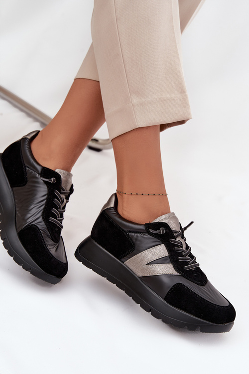 Dámske tenisky na platforme Vinceza 58561 Čierne