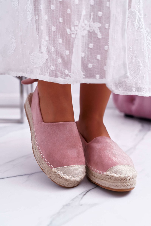 Lehké espadrille růžové tenisky Moriente