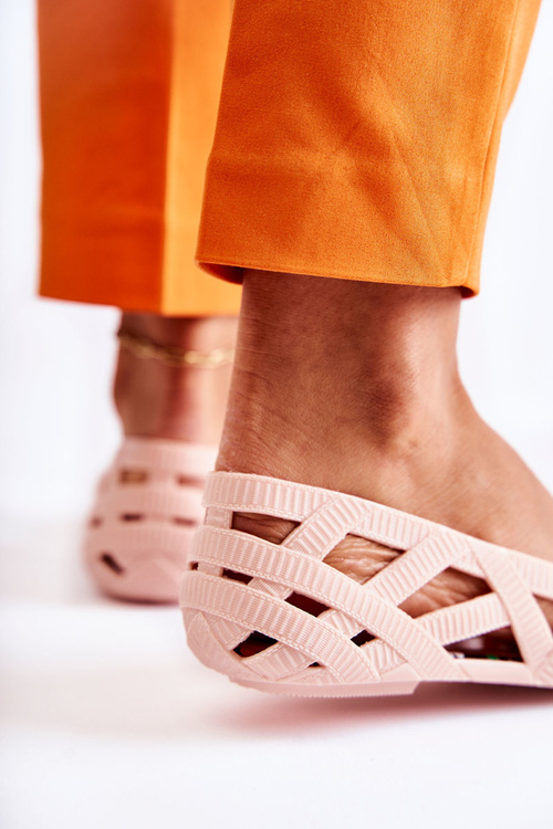 Dámské gumové baleríny Nude Indira