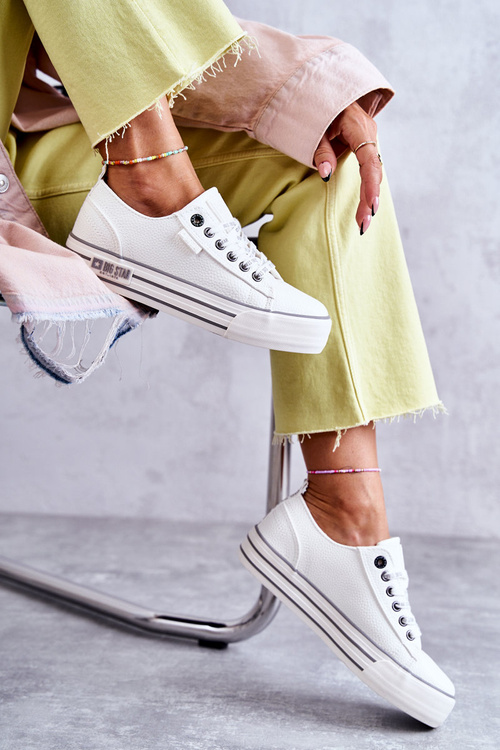 Nízké dámské tenisky Big Star KK274014 Bílé