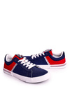 Pánska veľká hviezda FF174137 Navy-červené tenisky