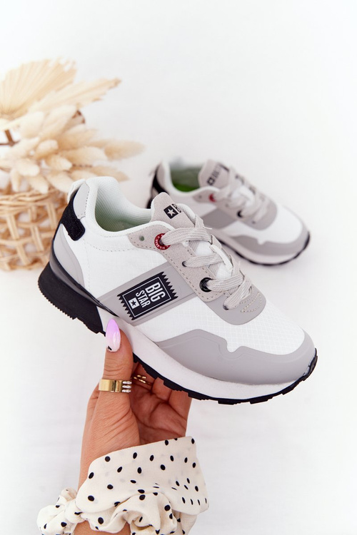 Detská športová obuv Pamäť pena Veľká hviezda HH374168 biela