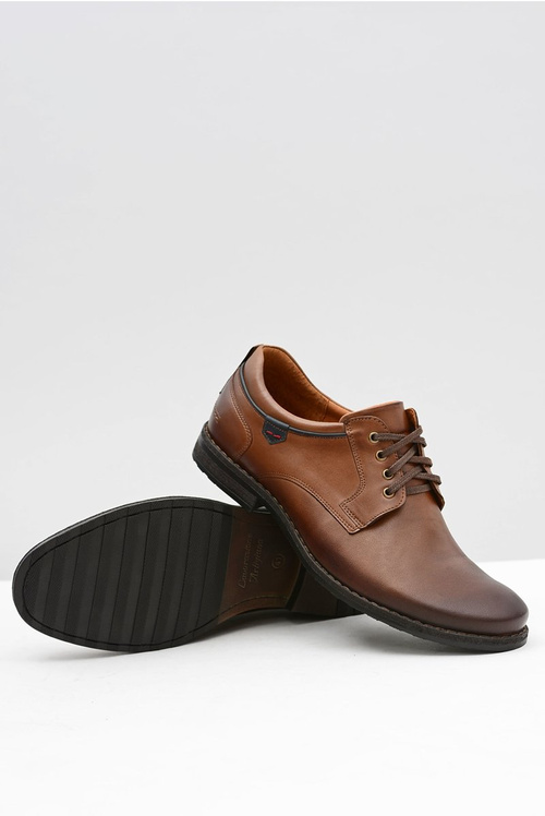 Hnedá pánska topánky Nikopol 1577