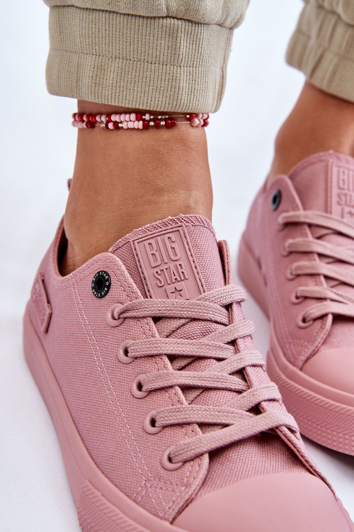Dámské klasické nízké tenisky Big Star LL274027 Růžová