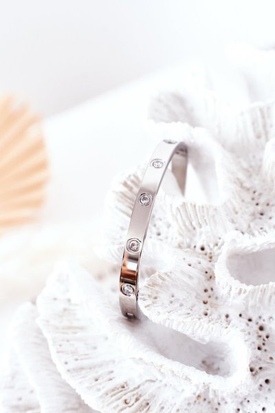 Náramek S Velkým Kubickým Zirkonem Stříbrný